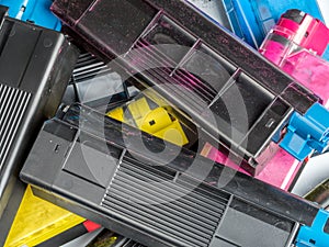 Color laser printer toner cartridges