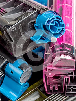 Color laser printer toner cartridges