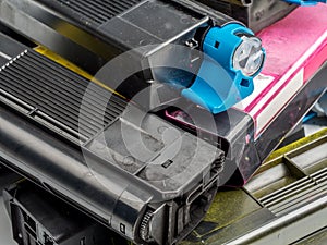 Color laser printer toner cartridges