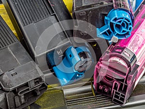 Color laser printer toner cartridges