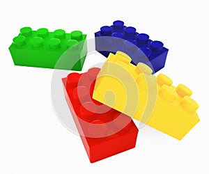 Color lego blocks photo