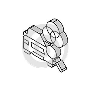 color matching isometric icon vector illustration