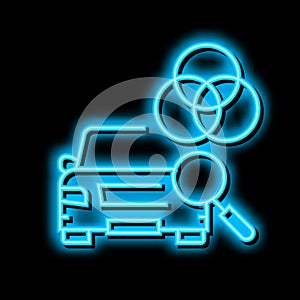 color matching neon glow icon illustration