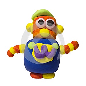 Color mud clown robot