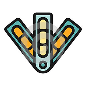 Color option icon vector flat