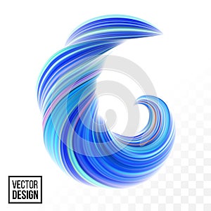 Color paint background vector abstract 3D wave