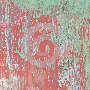 Color paint peeling off texture