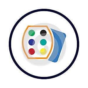 Color, palette, color brush, color palette icon
