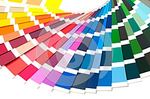 Color palette, color guide, paint samples, color catalog