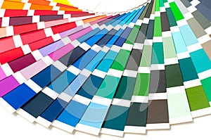 Color palette, color guide, paint samples, color catalog