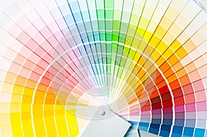 Color palette, color guide, paint samples, color catalog