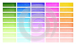 Color Palette Comprising of Watercolor Swatches in Various Shades