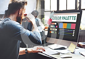 Color Palette Design Creative Creativity Concept