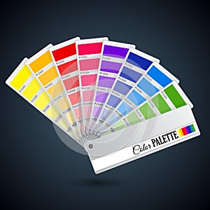 Color palette guide. Catalogue cards