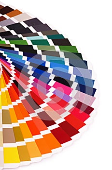 Color palette, guide of paint samples catalog, color chart