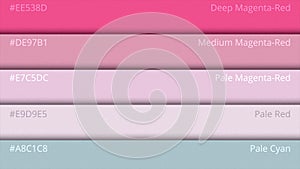 Color Palette Guide. Web colors. Sample Colors Catalog. selection of colors in web design HTML. Multicolored bright