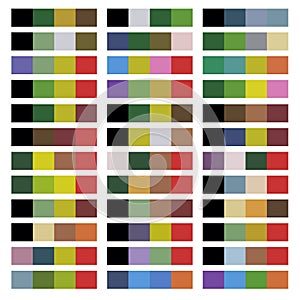 Color palette. Harmonious color combinations.