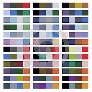 Color palette. Harmonious color combinations.