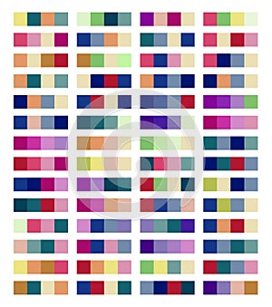 Color Palette Swatches Vector Design