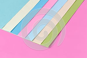 Color papers geometry flat composition background