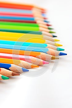 Color pencil line up