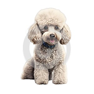 Color pencil sketch of a Poodle. Ai-generated.