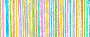 Color pencil strip line stroke. Abstract background. Horizontal long banner