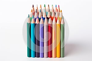 Color pencil on whute background