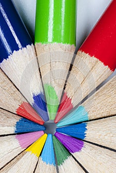 Color Pencils Circular Patern