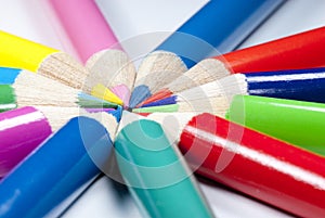 Color Pencils Circular Patern