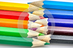 Color pencils. Color pencils macro. Colored pencils. Hobby, creativity.