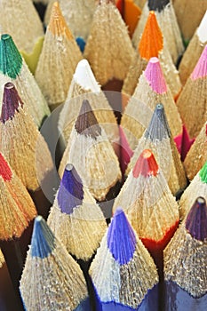 Color pencils macro