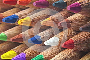 Color pencils macro