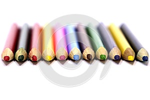 Color pencils macro