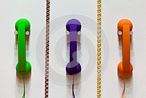 Color phones and phone cords