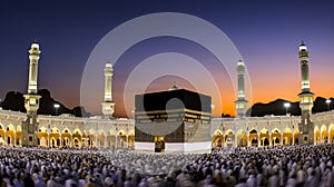 Color photo of Mecca. AI Generative