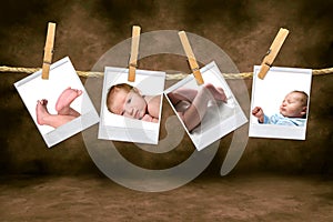 Color Photographs of a Baby Boy