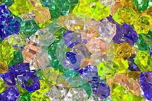 color plastic diamonds