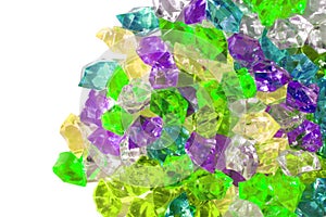 color plastic diamonds