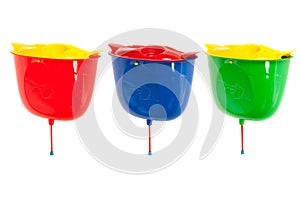 Color plastic wash basins