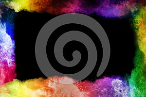 Color powder explosion