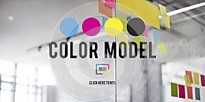 Color Printing Ink Color Model CMYK Concept