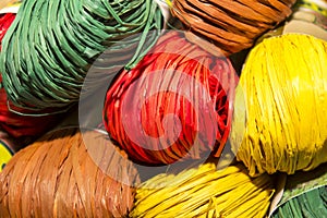 Color raffia photo