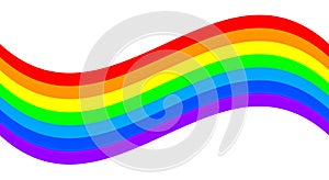 Color rainbow flag - for stock