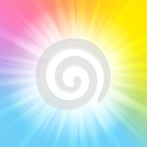 Color rainbow sunny background