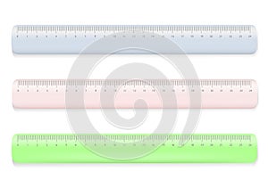 Color ruler on white