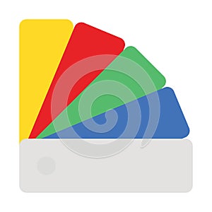 Color sample, color swatch Vector icon which can easily modify