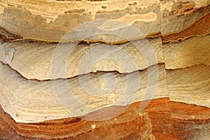 Color sandstone rocks in Jordan desert.