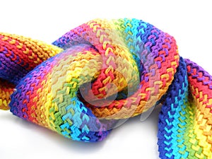 Color scarf knot