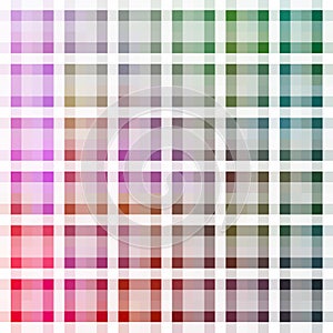 A Color Shaded Checkered Plaid Tile Pattern photo